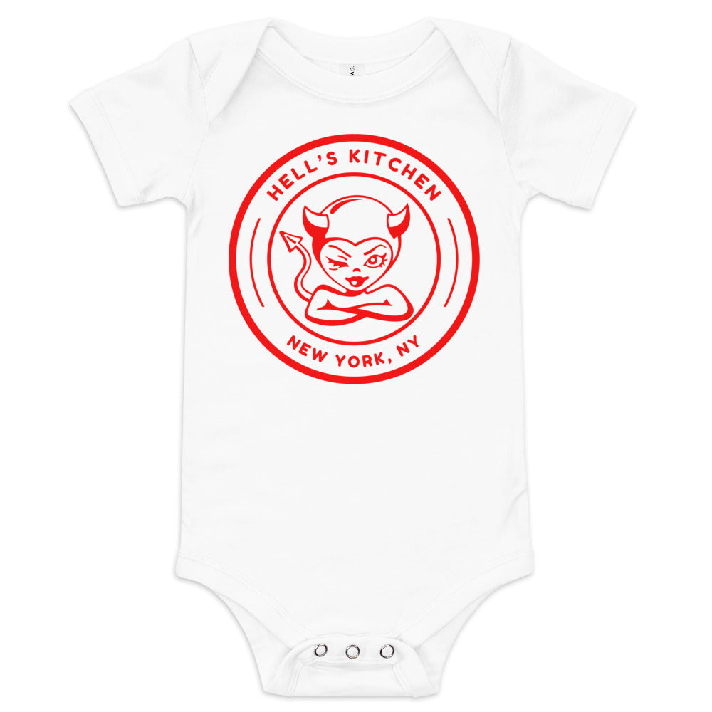 Baby Hell's Kitchen Devil Girl Short Sleeve One Piece