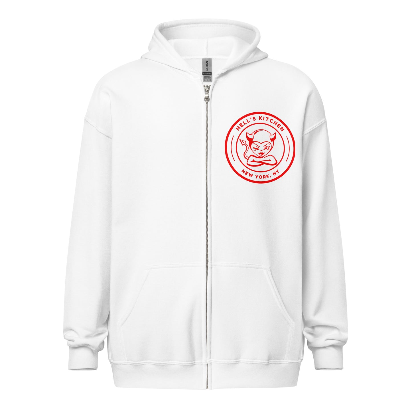 Unisex Hell's Kitchen Devil Girl Heavy Blend Zip Hoodie
