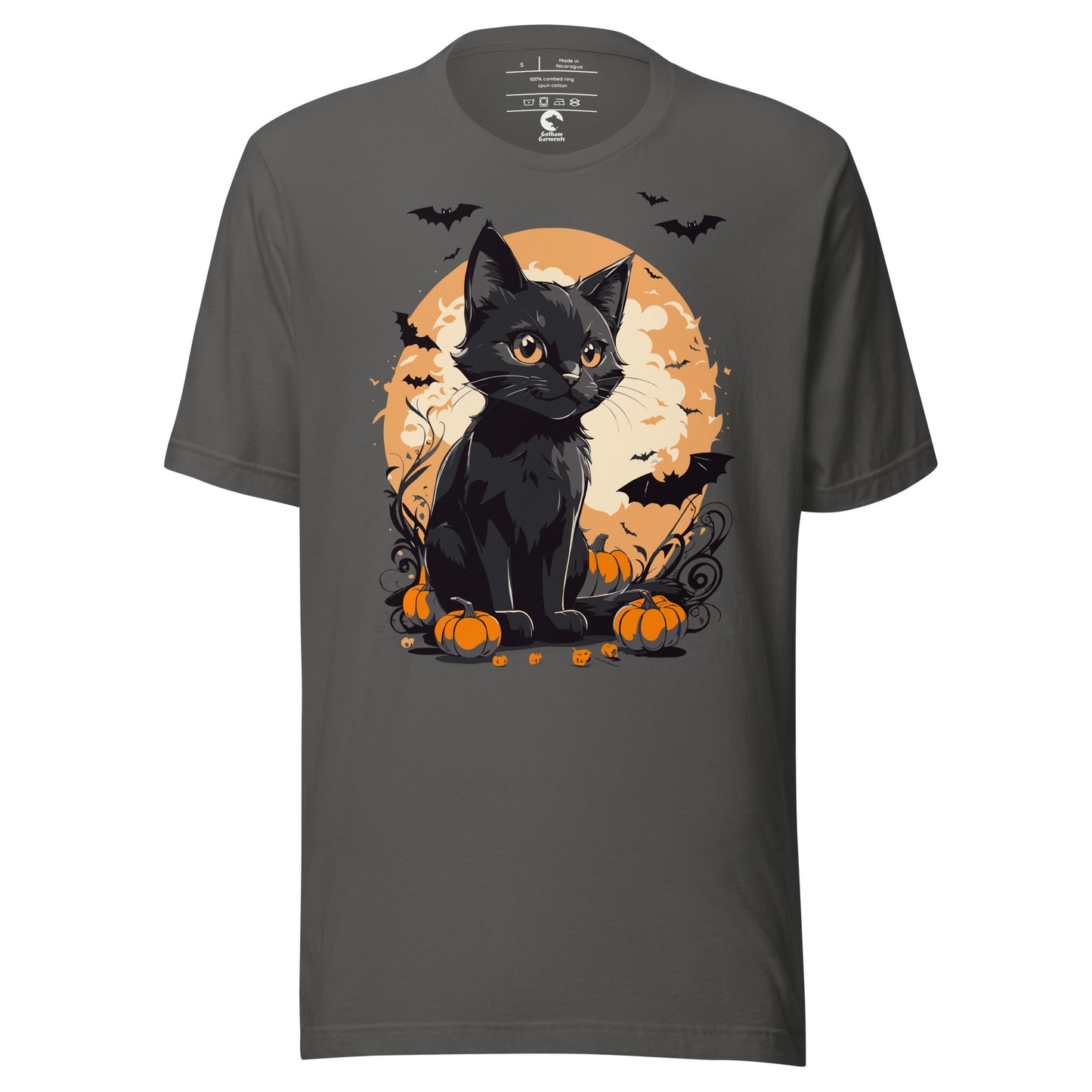 Unisex Black Cat Pumpkin T-Shirt