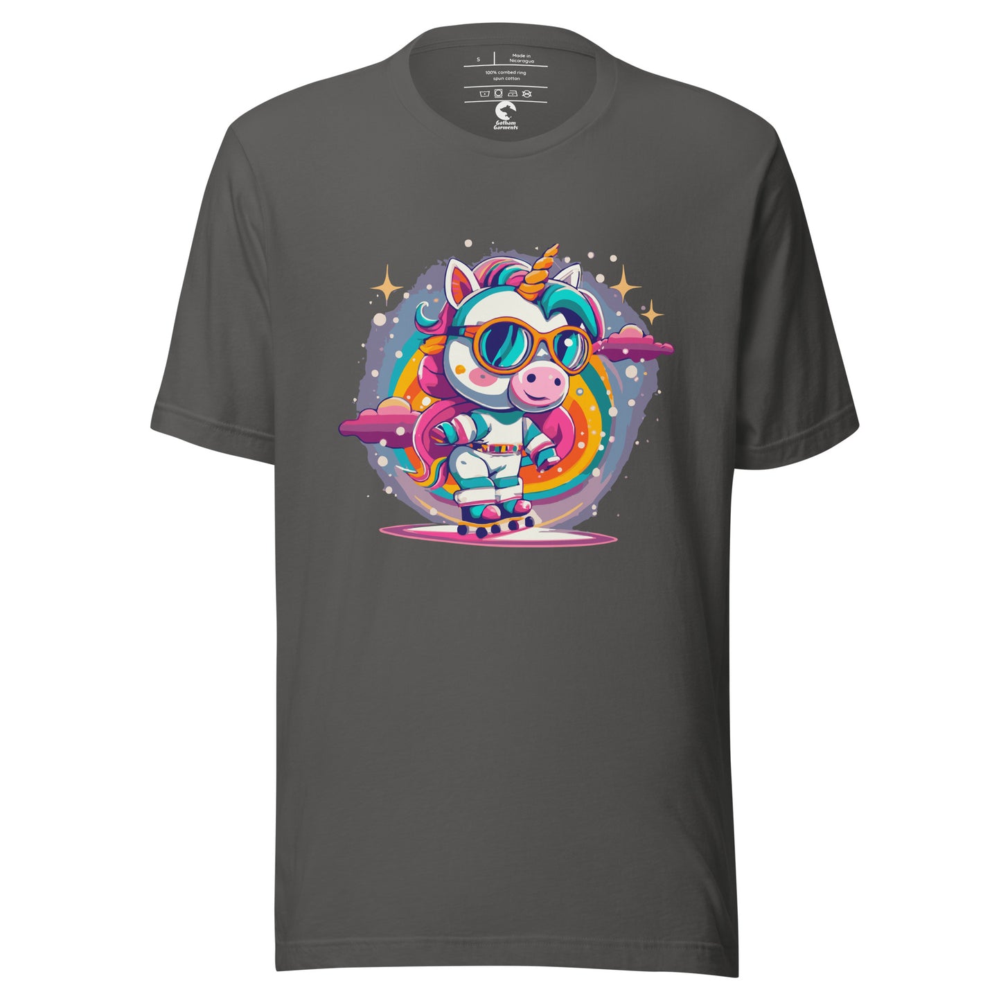 Unisex Skating Unicorn T-Shirt