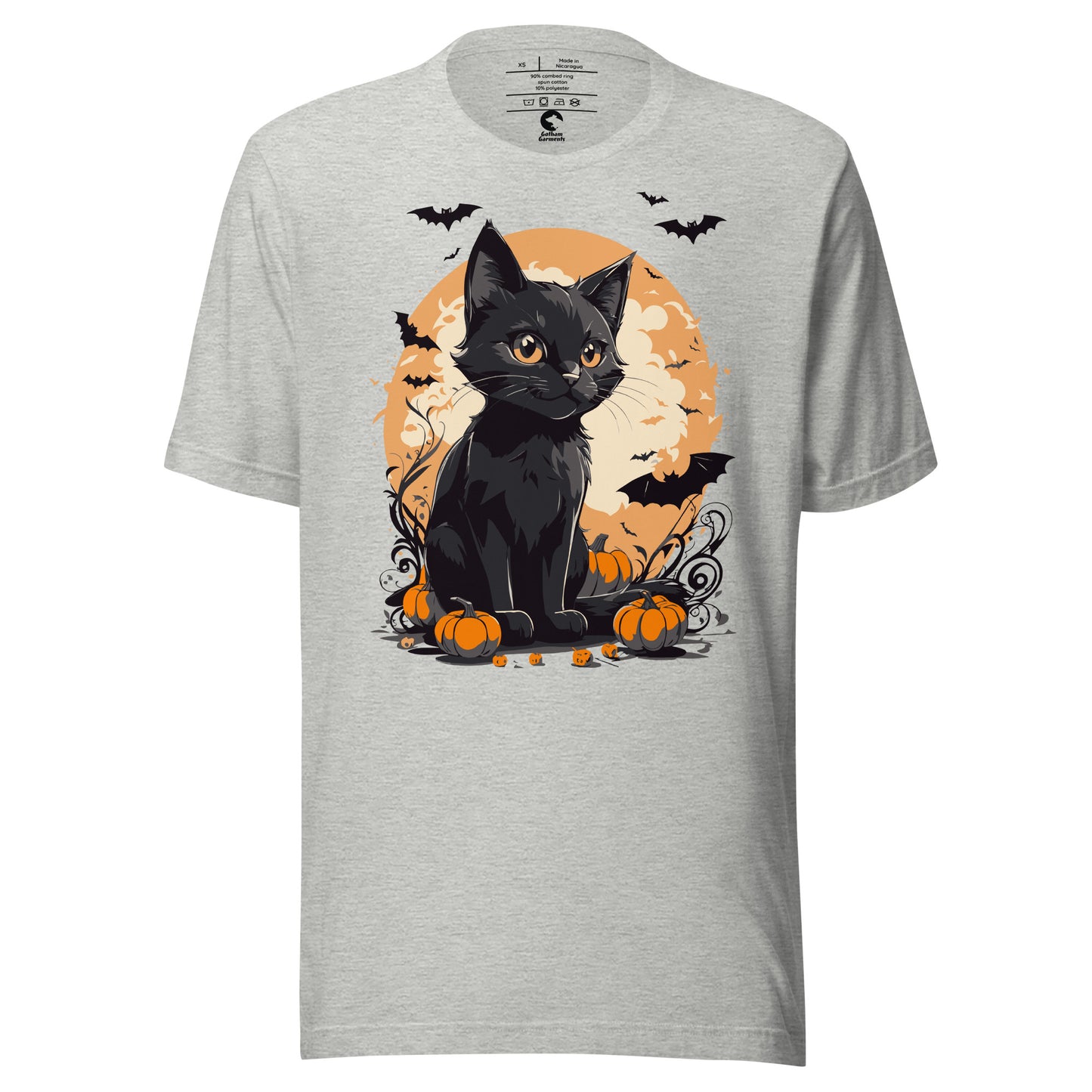 Unisex Black Cat Pumpkin T-Shirt