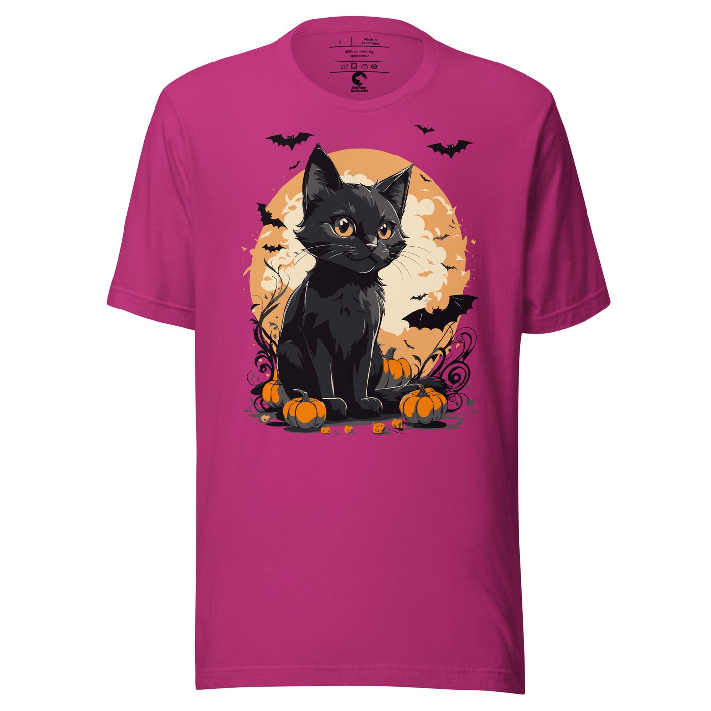 Unisex Black Cat Pumpkin T-Shirt
