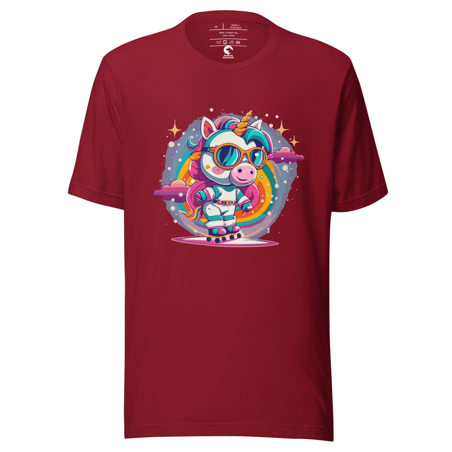 Unisex Skating Unicorn T-Shirt