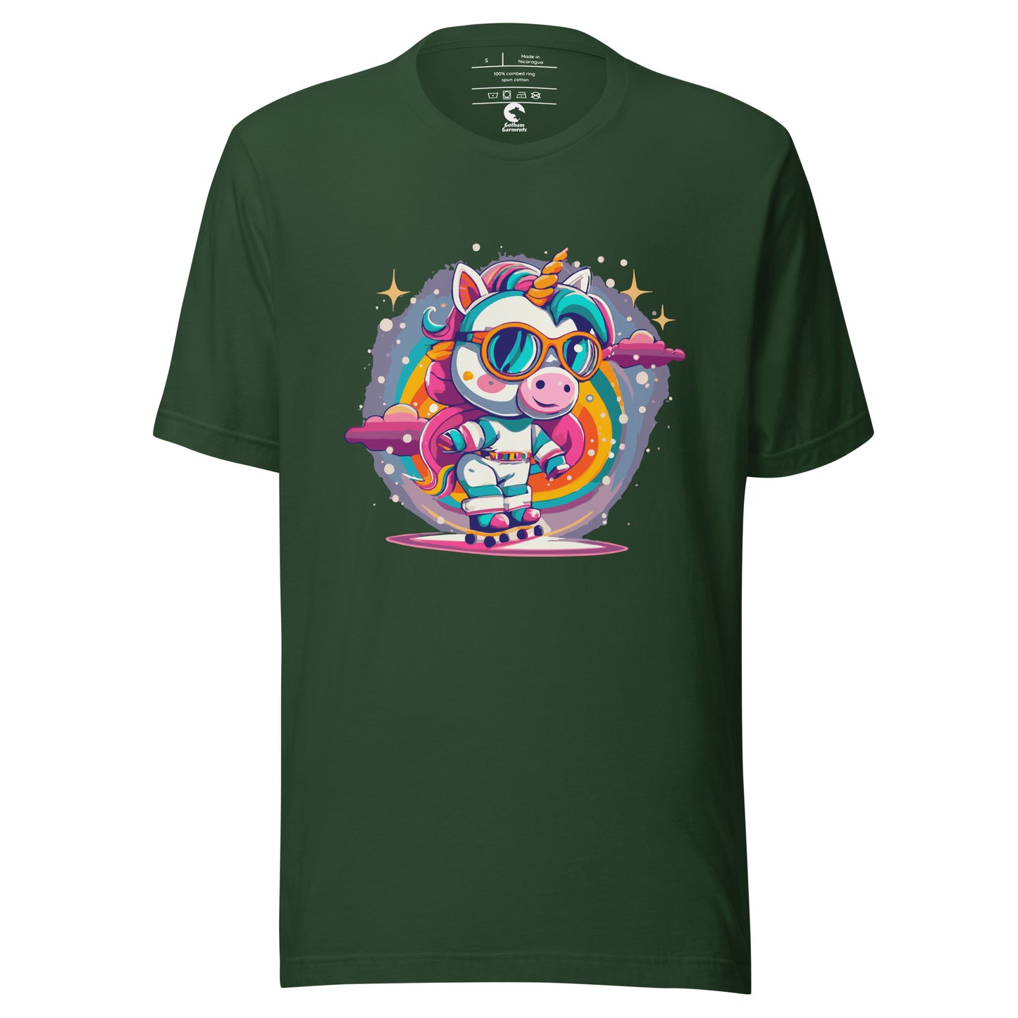 Unisex Skating Unicorn T-Shirt