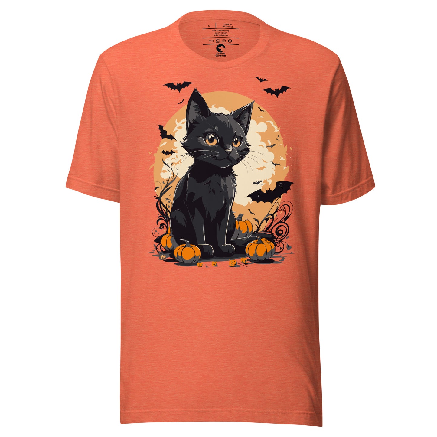 Unisex Black Cat Pumpkin T-Shirt