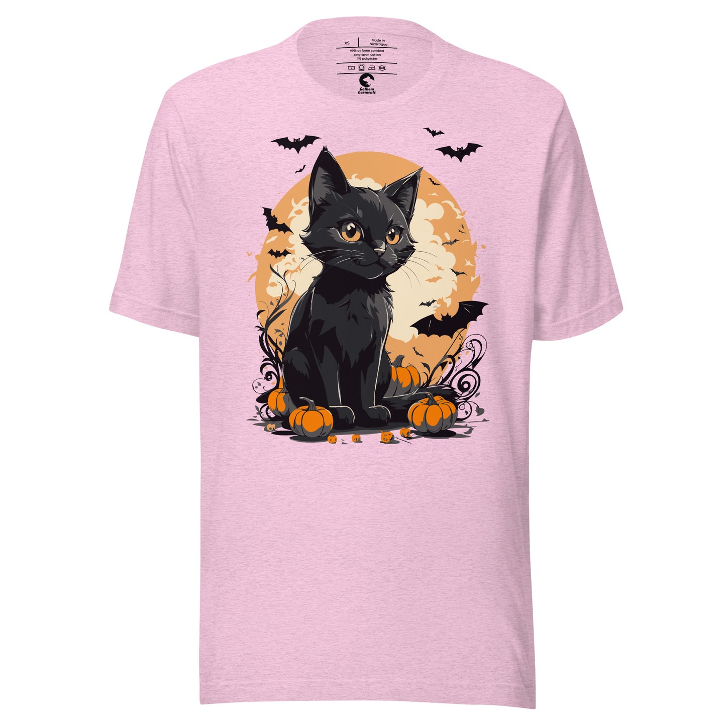 Unisex Black Cat Pumpkin T-Shirt