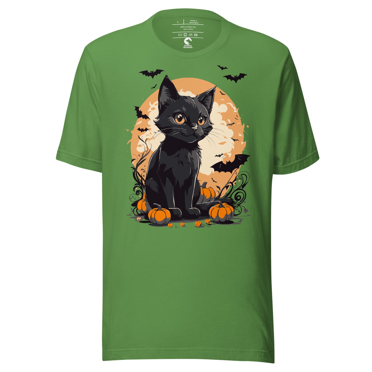 Unisex Black Cat Pumpkin T-Shirt