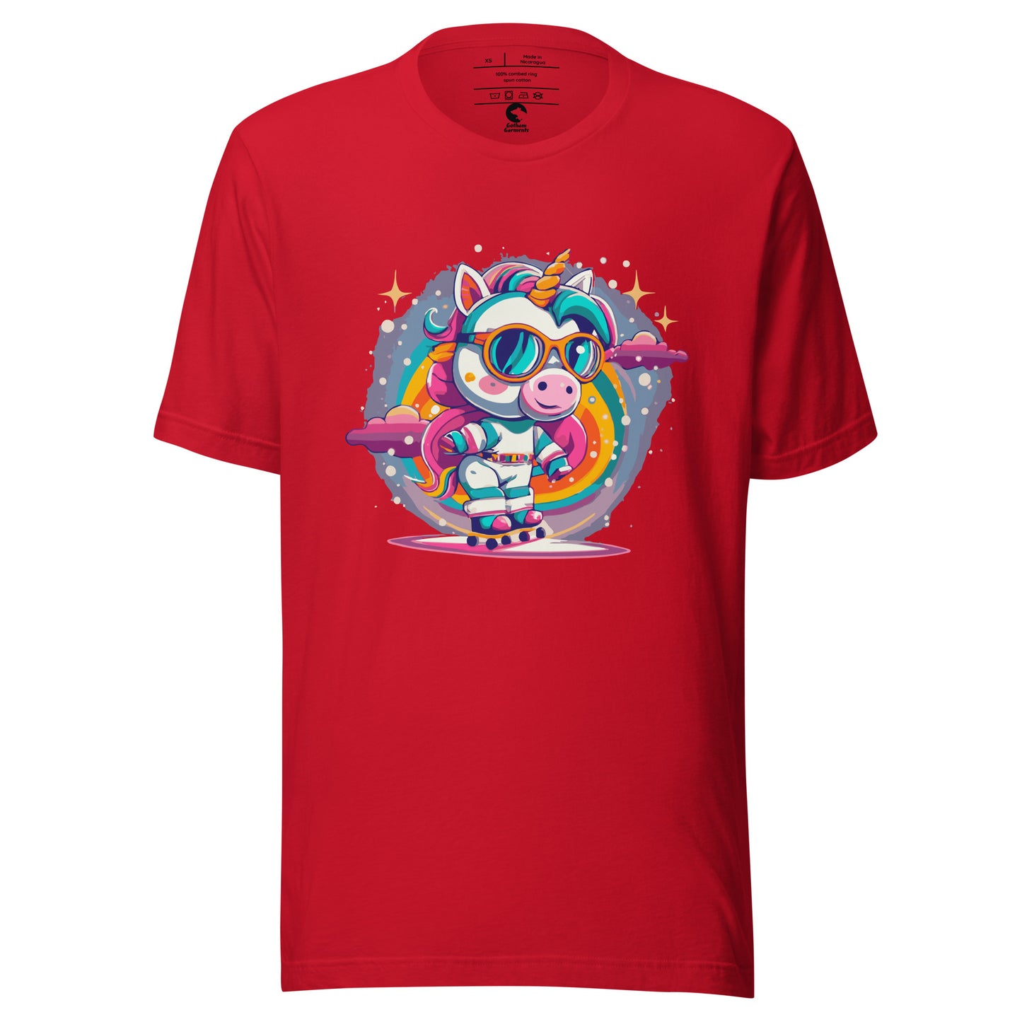 Unisex Skating Unicorn T-Shirt