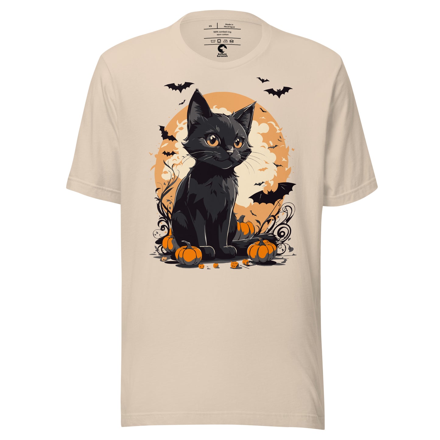 Unisex Black Cat Pumpkin T-Shirt