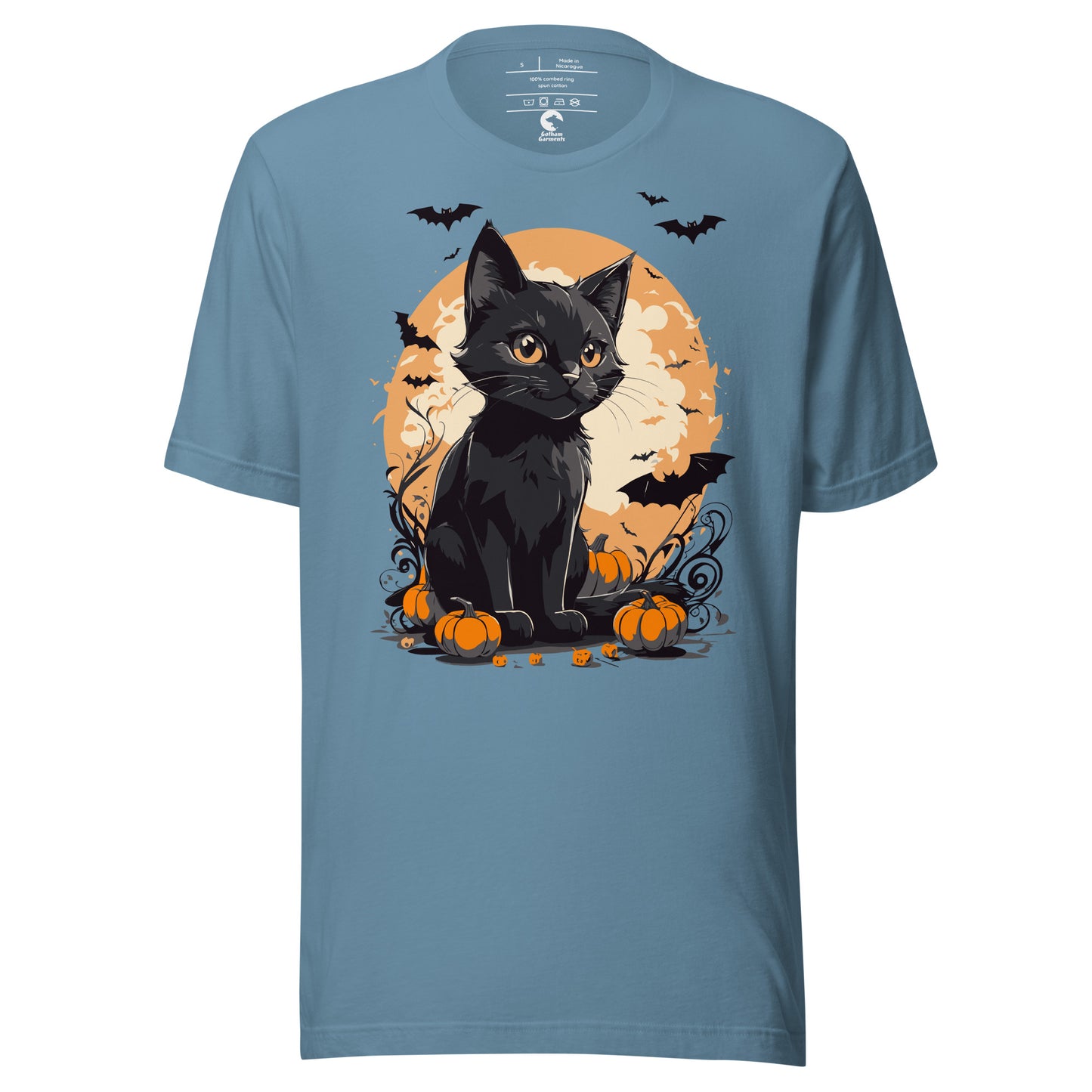 Unisex Black Cat Pumpkin T-Shirt
