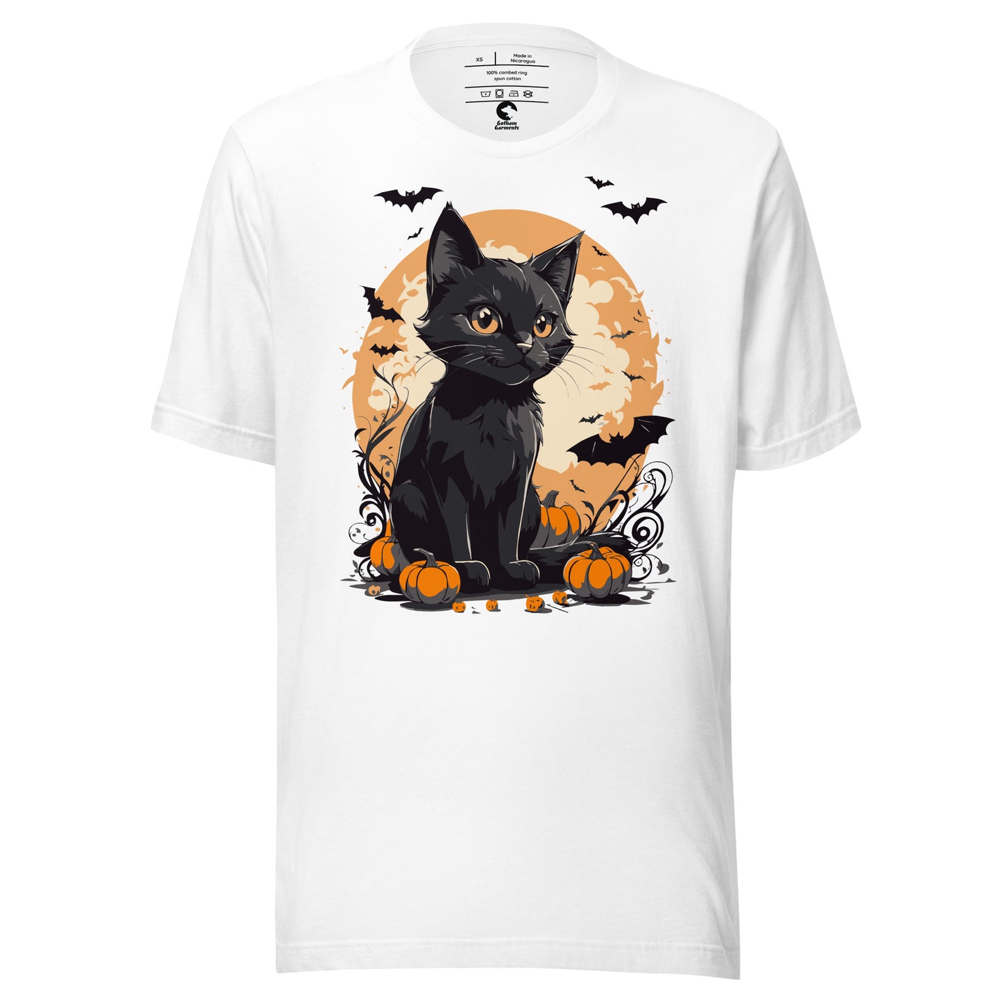 Unisex Black Cat Pumpkin T-Shirt