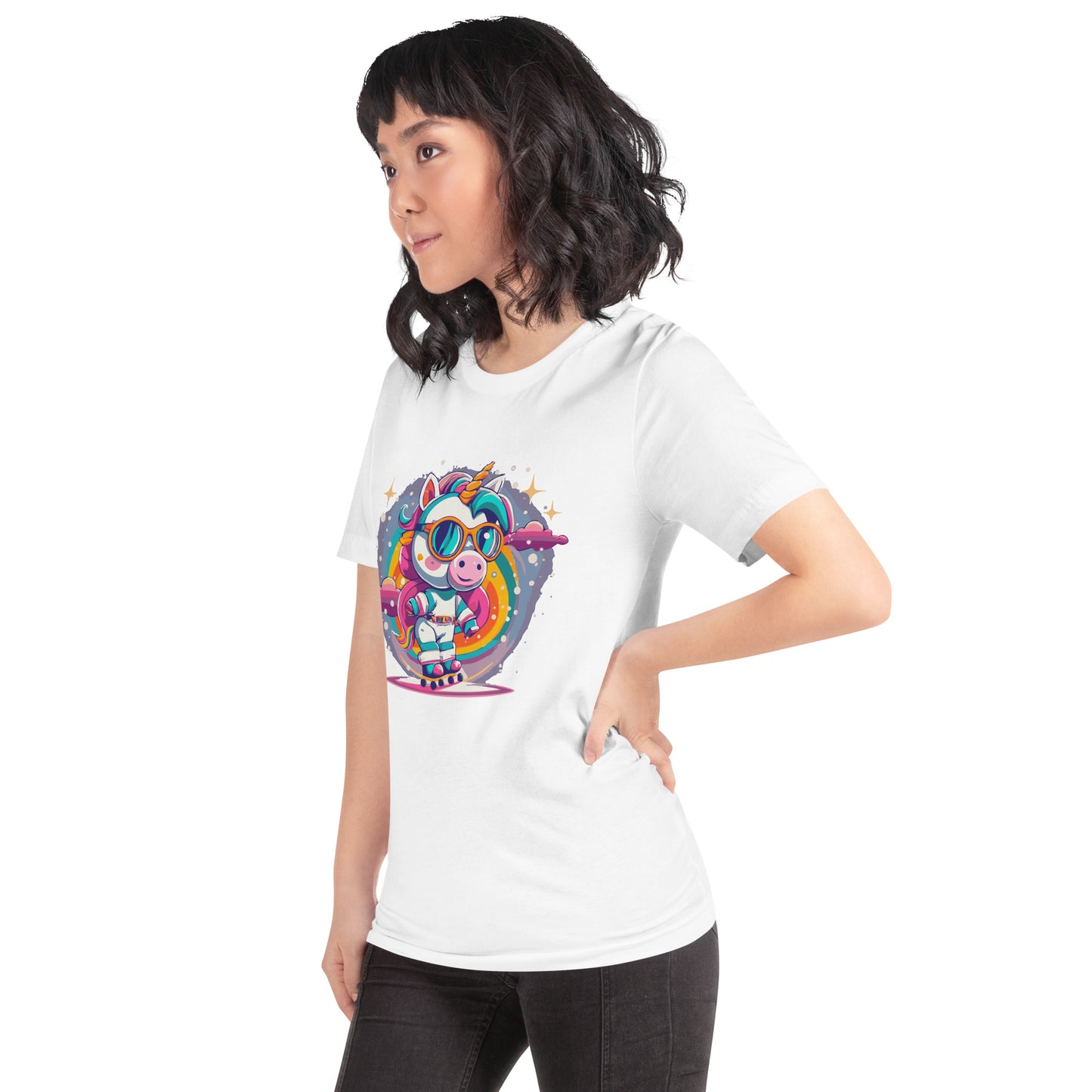 Unisex Skating Unicorn T-Shirt