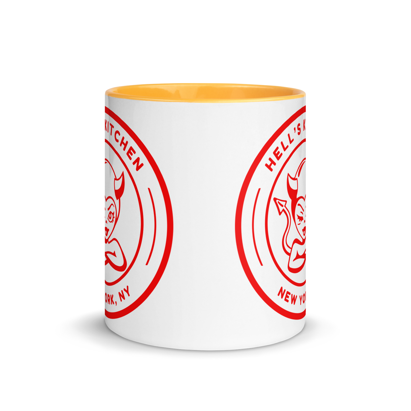 Hell's Kitchen Devil Girl Mug with Color Inside