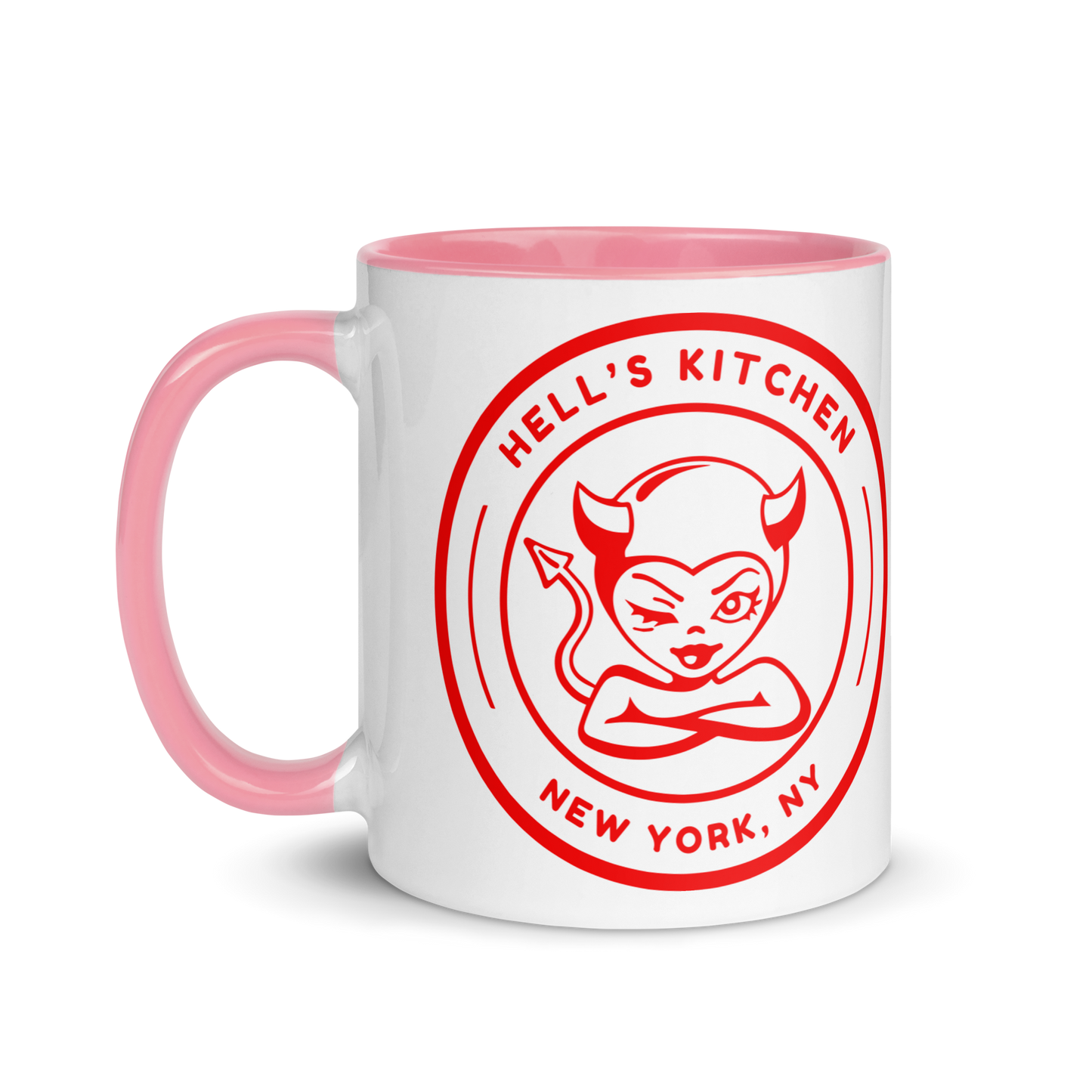 Hell's Kitchen Devil Girl Mug with Color Inside